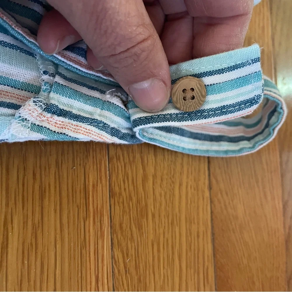 Carter’s costal‎ coveralls linen and cotton blend NWT 24mos